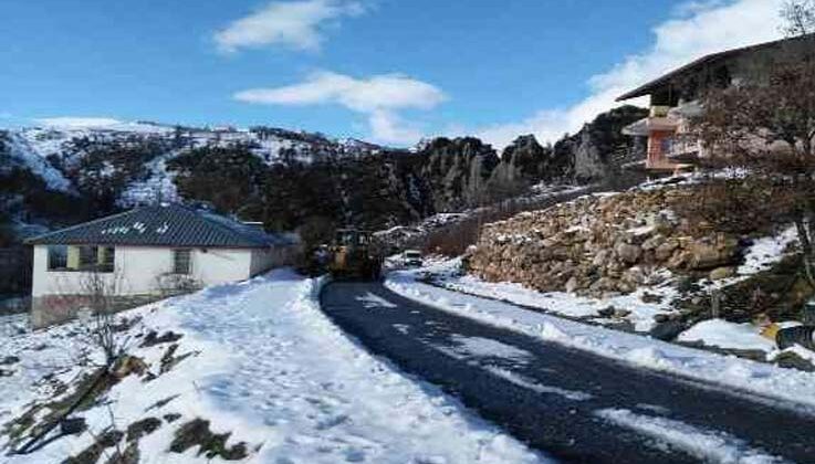 Alanya’da kardan kapanan yollar açılıyor