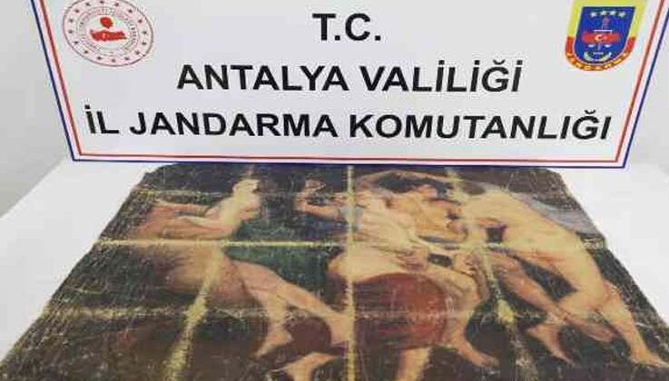 Antalya’da milyonluk tarihi tablo operasyonu