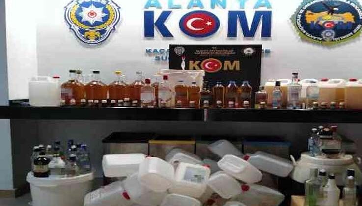 Sahte alkol üretip satan şahıs tutuklandı
