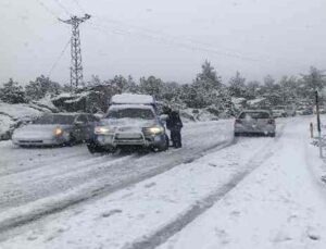 Antalya-Konya karayolu araç trafiğine kapatıldı