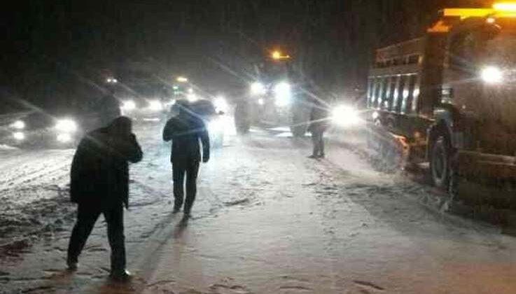 Antalya-Konya karayolu araç trafiğine kapatıldı