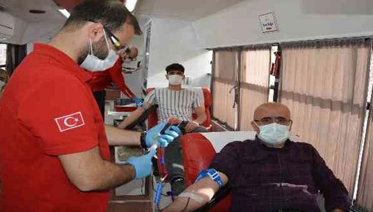 Korkuteli’nde 5 günde 372 ünite kan bağışı
