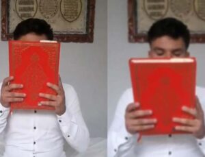 Kur’an-ı Kerim’e tekme atan genç: “Kur’an-ı Kerim olduğunu bilmeyerek vurdum”