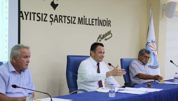 Kaş Belediyesi’nin Eylül ayı meclis toplantısı yapıldı