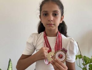 Muaythai miniklerde Antalya şampiyonu olan Rümeysa’dan büyük hedef