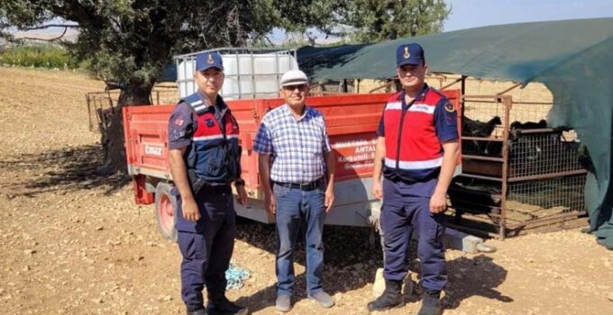 Korkuteli’de römork hırsızları yakalandı