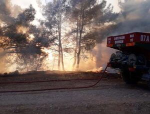 Antalya’da orman yangını büyümeden söndürüldü