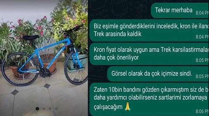 Çalınan bisikletinin internette satışta olduğunu gördü, satın almaya polisle birlikte gitti