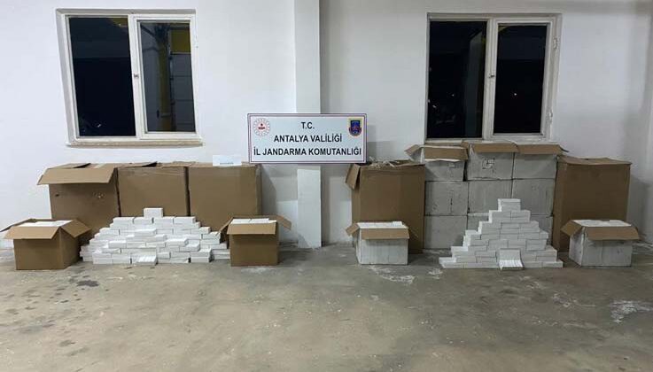 Antalya’da 168 bin adet kaçak makaron ele geçirildi