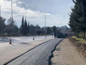 Büyükşehir havalimanı kavşağında çalışma başlattı