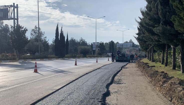 Büyükşehir havalimanı kavşağında çalışma başlattı