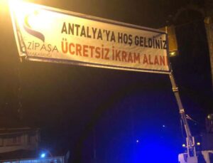Gazipaşa’da köy konağı afetzedelerin hizmetinde