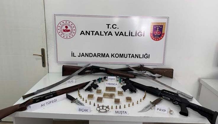 Antalya’da silah kaçakçılığı operasyonu