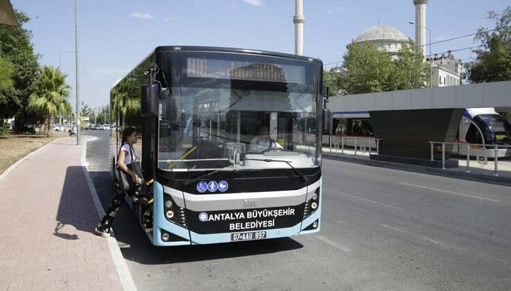 Antalya’da, bayramda 3 günlük ulaşım ücretsiz