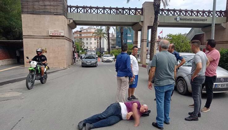 Otomobilin çarptığı yaya yaralandı