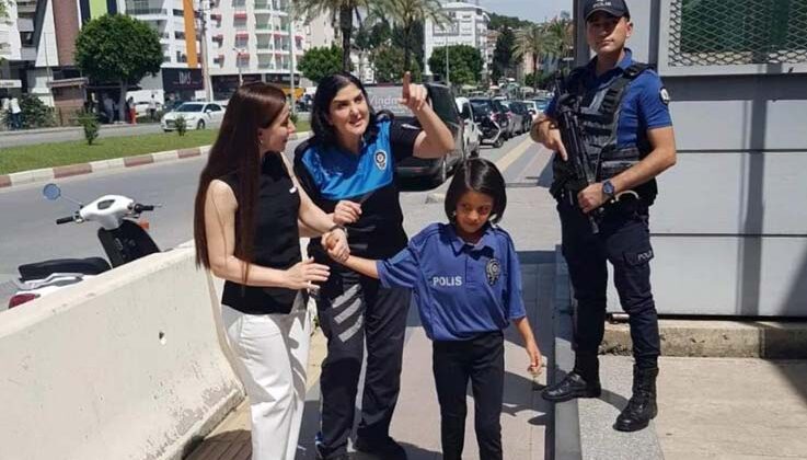 Polis lösemi hastası Hira Nur’un hayalini yerine getirdi