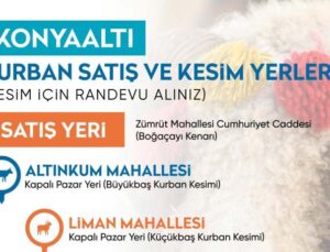Konyaaltı’nda randevulu ücretsiz kurban kesimi