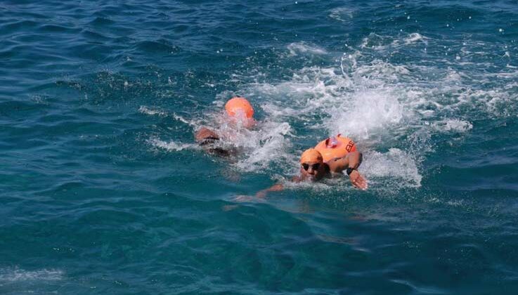 17. Uluslararası Meis-Kaş Yüzme Yarışı yapıldı