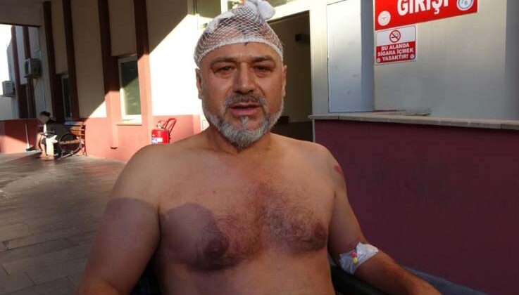 Sopalarla iş yerini basıp terziyi öldüresiye dövdüler