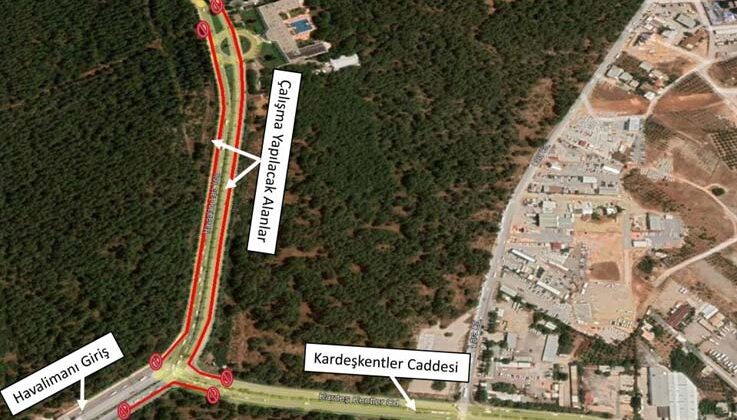 Havalimanı Caddesi’nde yol düzenleme çalışması yapılacak