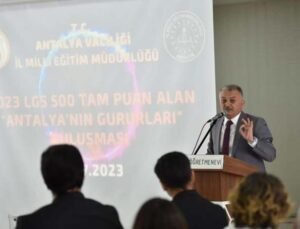 Vali Yazıcı:”Antalya’nın LGS’de giderek artan bir başarı grafiği var”