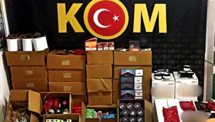 Antalya’da 600 kilogram nargile tütünü ele geçirildi