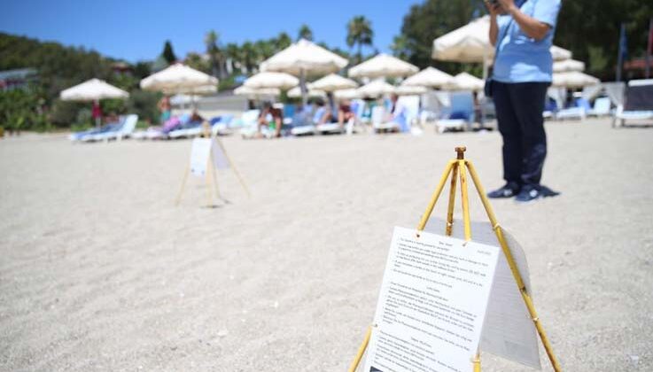 Alanya plajlarında caretta caretta yumurtaları otellerin koruması altında