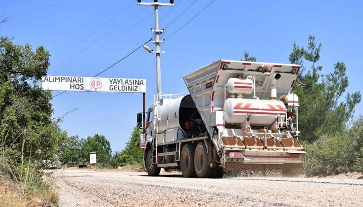 Konyaaltı Belediyesi, Alim Pınarı Yaylası’nın yol sorununu çözdü