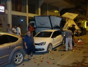 Tüp aracını kullanan alkollü sürücü ortalığı savaş alanına çevirdi