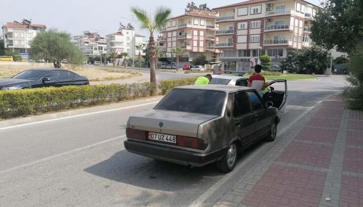 Abart egzoz denetiminden kaçtı yakalanınca yemediği ceza kalmadı