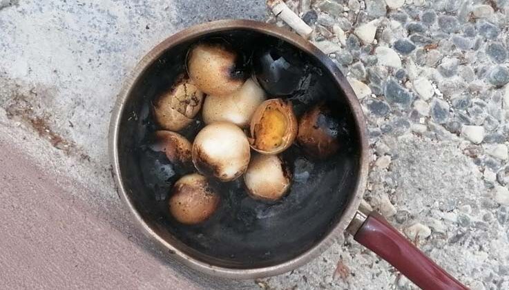 Ocakta unutulan yumurtalar itfaiye ve polisi alarma geçirdi