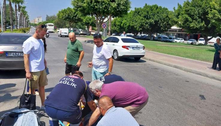 Otomobilin aynası hastanelik etti