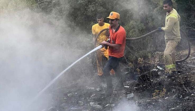 Gazipaşa’daki orman yangını havadan ve karadan yapılan müdahale ile söndürüldü