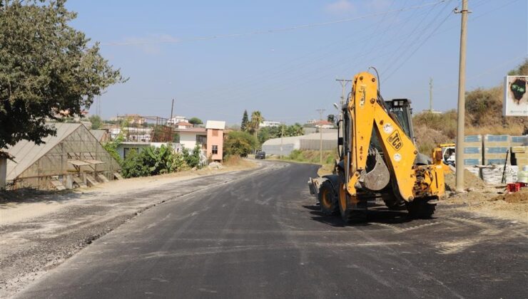 Alanya Belediyesi’nden batı bölgesine büyük asfalt hamlesi
