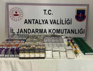 Manavgat’ta jandarmadan kaçak sigara operasyonu