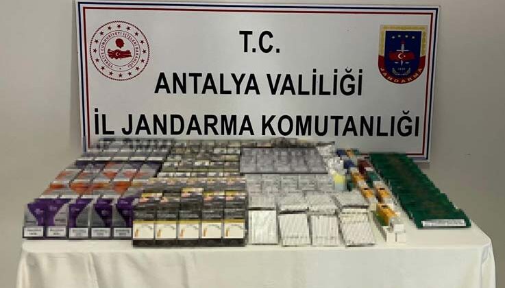 Manavgat’ta jandarmadan kaçak sigara operasyonu