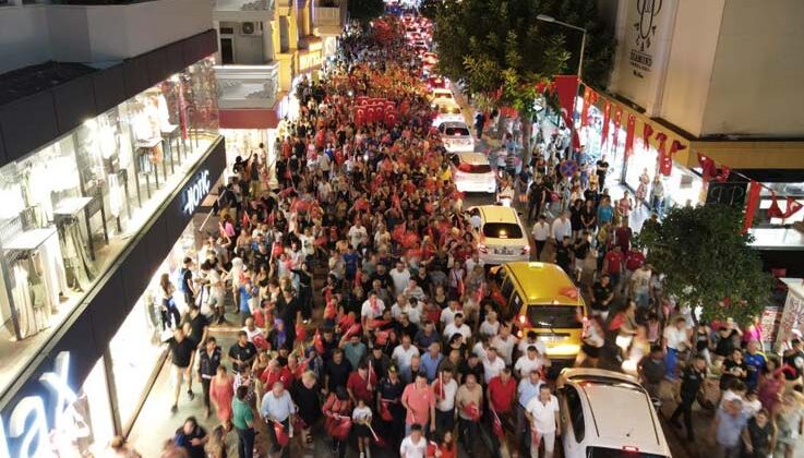 Alanya’da fener alaylı 30 Ağustos kutlaması