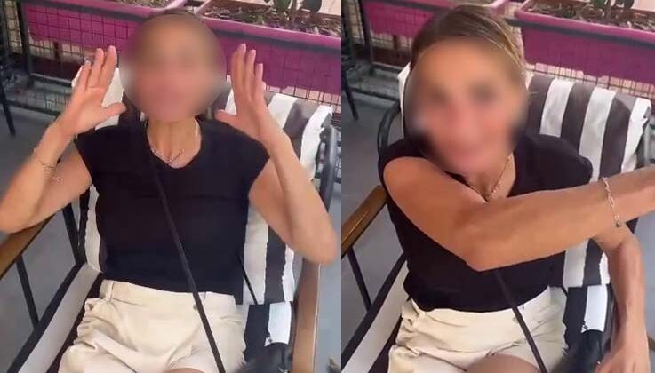 Cumhurbaşkanına hakaret eden kadını cep telefonuyla çekip, söylediklerine kayıtsız kalmadı
