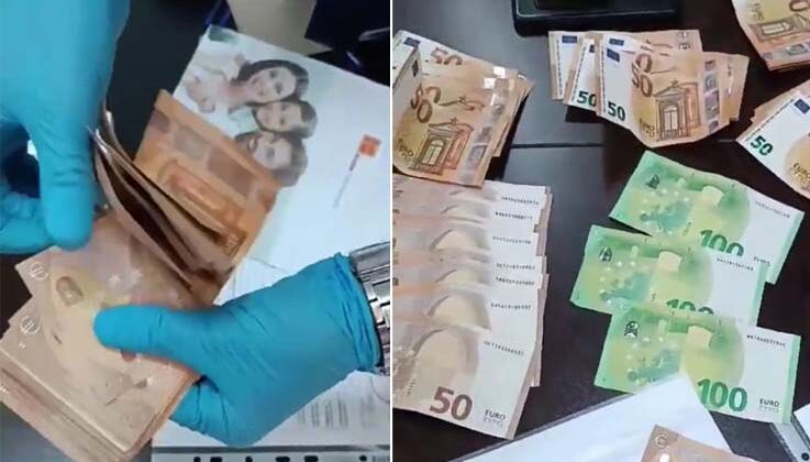 Rüşvet iddiasıyla gözaltına alınan liman başkanının çekmecesinden çıkan 3 bin euro jandarma kamerasında