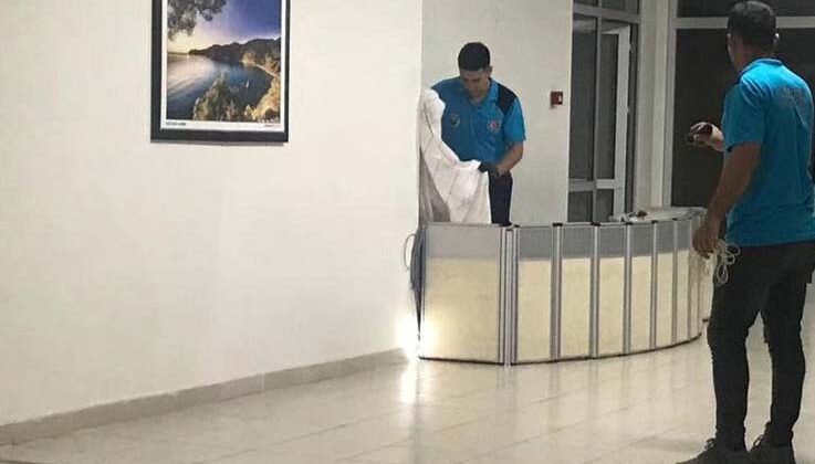 Hastaneye giren yılana operasyon
