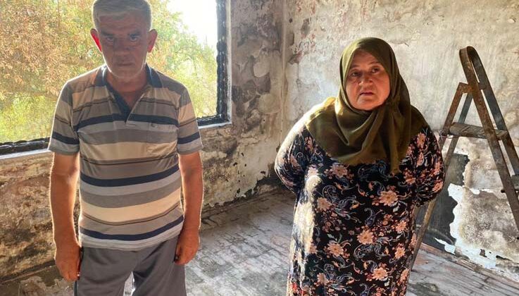 Yangında evleri küle döndü, balkon yuvaları oldu
