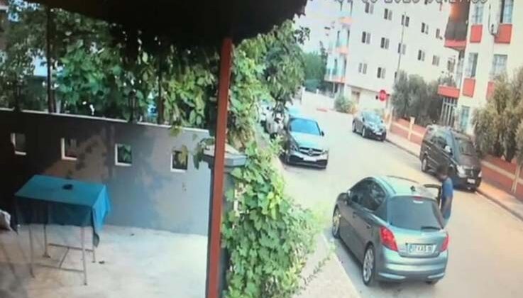 Arabasının camını 3 santim açık bırakan gence ’bukalemun’ hırsız şoku