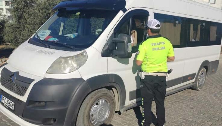Gazipaşa’da okul servisleri denetlendi