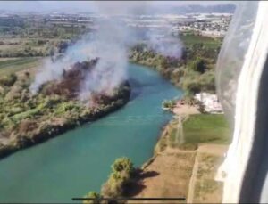 Antalya’da kuş cennetinde çıkan yangın kontrol altına alındı