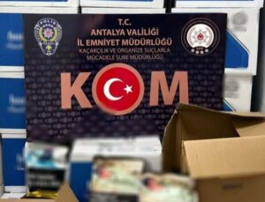 Antalya’da 2.5 ton sahte alkol ele geçirildi