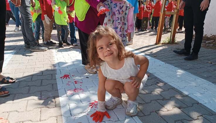 Öğrencilerden “Trafikte ben de varım” etkinliği