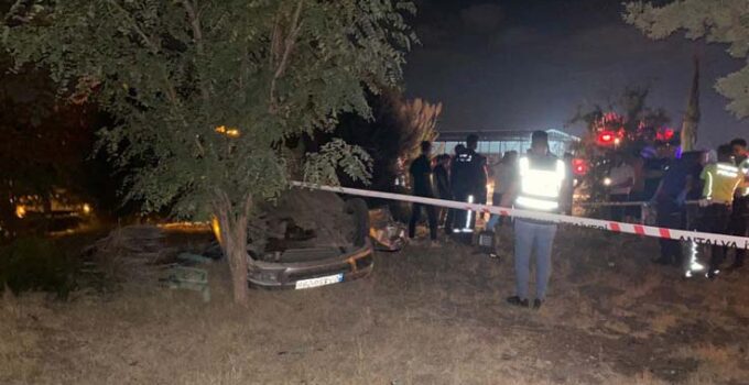 Antalya’da refüje çarpıp takla atan otomobil sürücüsü hayatını kaybetti