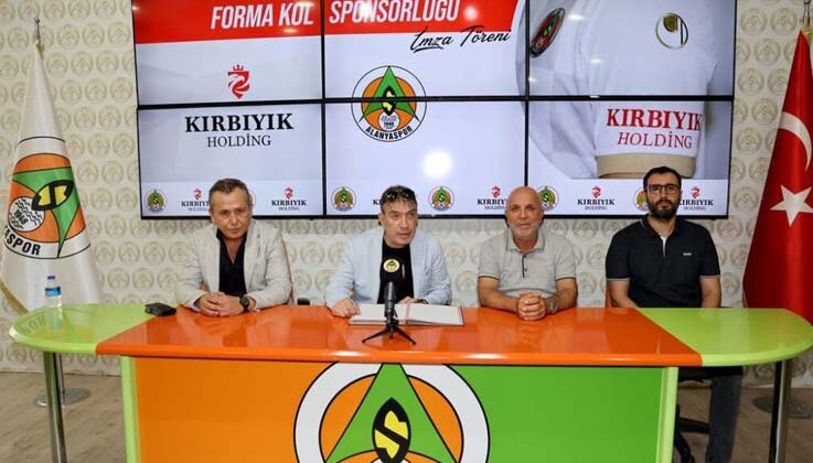 Alanyaspor’un forma kol sponsoru Kırbıyık Holding oldu