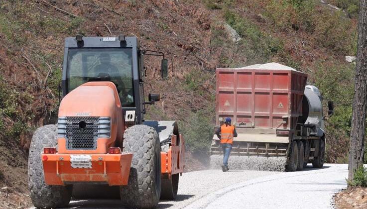 Doğantaş mahalle yolunda asfalt çalışması tamamlandı