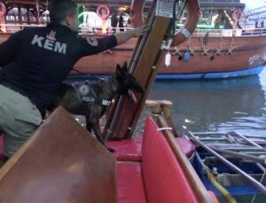 Alanya’da narkotik ekipleri yatlar ve gezi teknelerini denetledi